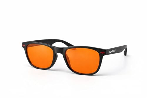 Puremind Gafas Bloqueo Luz Azul Niños Kids + Filtro Naranja Premium 99.6 Por Ciento + Reduce Fatiga Visual Infantil + Visión Clara + Uso Pantallas Tarde Noche Estudio Tablet TV