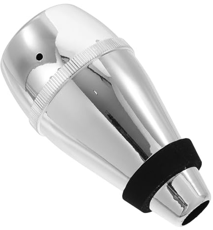 VICASKY Sordina para Trompeta de Abs Portátil en Color Plata Fácil Instalación, Accesorio Adecuado para Amantes Trompeta y Práctica Silenciosa
