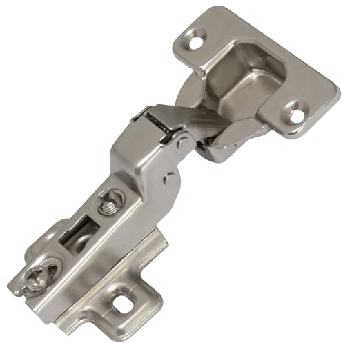 AERZETIX - C41038 - Lot de 4 Charnières invisibles - ouverture à 110° - pour portes en semi-applique à demi-recouvrement - ouverture de montage ⌀35 mm - pour portes de meubles, cuisine, armoires