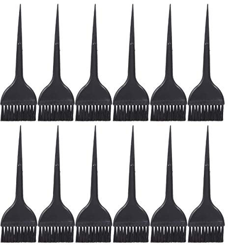 Beaupretty 12pcs Hair Dye Colour Brush, Plastic Hair Dye Brush Applicator Highlight Tinting Kit for Tint Dying Coloring Applicator
