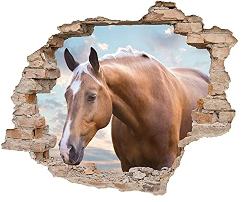 Little Deco 3D Wandsticker Wandaufkleber Wandtattoo Kinderzimmer Mädchen Pferd Wanddeko Spielzimmer Wandbild Poster Tapete Schlafzimmer Kleinkind Horse DL639-5