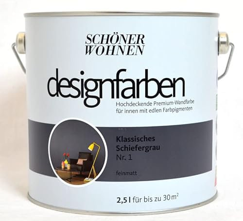Designfarbe Klassisches Schiefergrau Nr. 1 2,5 l