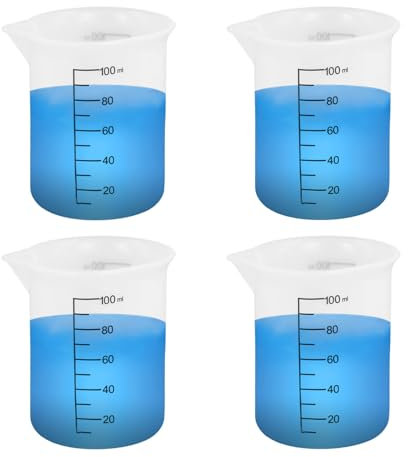 4pcs Laundry Detergent Cups, Premium Silicone Laundry Measuring Cup Convenient Liquid Detergent Measuring Cup Practical Tools Laundry Liquid Measuring Container for Laundry Room(White)