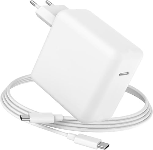 Cargador para MacBook Pro, 100W 96W Cargador USB C para MacBook Pro 16/15/14/13 Pulgadas, MacBook Air 2020/2019/2018, iPad Pro 12.9/11 Pulgadas 2020/2019/2018, Alimentación rápida con Cable USB-C a C