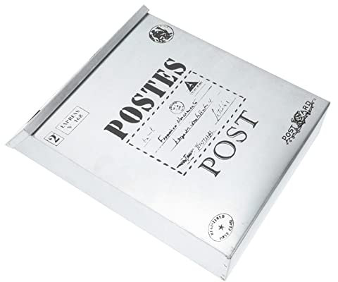 jojofuny Cassetta Postale Vintage Da Muro Per Esterni Lettere Decorativa Per Casa e Giardino Design Classico Con Lettere Inglesi Senza Serratura