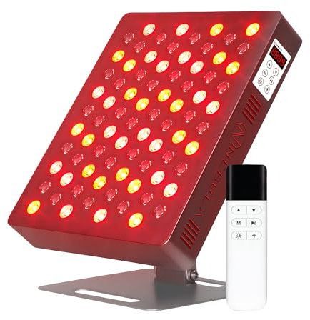 Nebula 400W Platinum Red & Near Infrared Light Therapy Device - Adjustable Desktop Arm, 80 High-Intensity Dual-Peak Wavelengths 630nm to 850nm LEDs, RED & NIR Mode Selector, Portable Lamp for Wellness