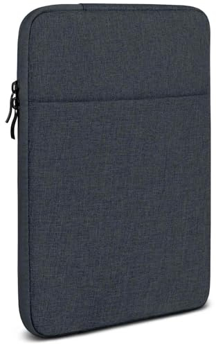moex Tablet Hülle für Amazon Kindle Scribe (2022) Tasche mit Reißverschluss und Fach für Zubehör, Nylon Stoff Sleeve weich Gepolstert, Schutzhülle Minimalistisch Dash Case, Anthrazit