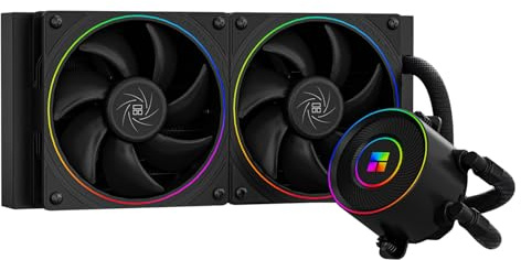 Thermalright Aqua Elite 240 V5 ARGB Black CPU-vätskekylare, 240 mm AIO | 2 x TL-S12W PWM-fläktar, för AM4/AM5, Intel LGA115X/1200/1700/1851, AIO CPU-kylare
