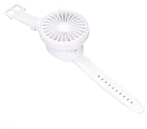 Yinhing Ventilatore per Orologio con Adorabili Orecchie da Orso Cinturino da Polso Portatile Ricaricabile Tramite USB in Stile Cartone Animato Piccolo Fantastico Ventilatore per Orologio in Colore
