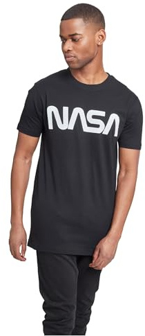Mister Tee T-shirt för män NASA Worm Tee, svart, S