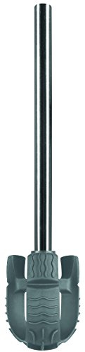 Spirella Silikon WC Bürste Jet Ersatz Klobürste Innovativ, Flexibel, Hygienisch, Effektiv, Ergonomisch mit Sanitized Protection Silber