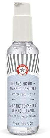 First Aid Beauty 2-in-1 Face Cleansing Oil + Makeup Remover – Leaves Skin Clean & Makeup Free – Daily Face Wash for Dry, Oily, Normal & Combination Skin – 150 ml