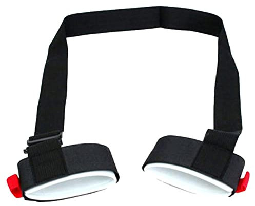 Eayoly Sangles de Ski pour Le Transport, Sangle de Porte-Skis réglable Sangle de Transport de Ski Sangle de Porte-Skis et bâtons pour l'extérieur Accessoires d'équipement de Ski