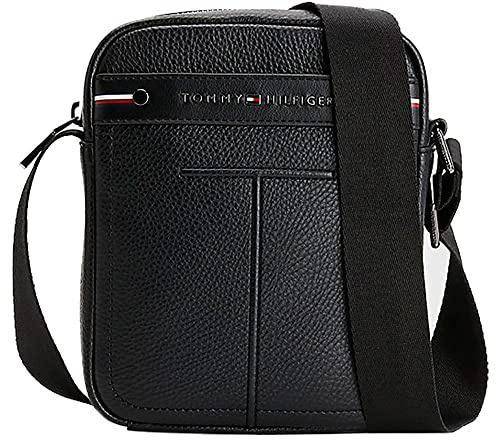 Tommy Hilfiger Herren Umhängetasche TH Central Mini Reporter Schwarz AM0AM10936