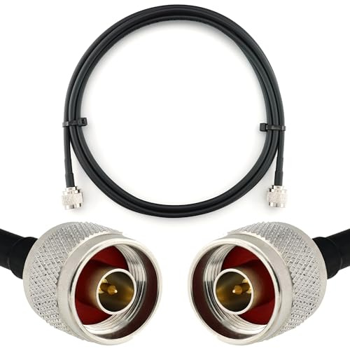 RANGEFUL N mâle vers N mâle 3m Cable Coaxial — câble d'extension HF240 (LMR 240 équivalent) rallonge etanche — pour Routeur WIFI Radio Antenne LTE Amplificateur GSM 4G 5G 6G LTE Hotspot