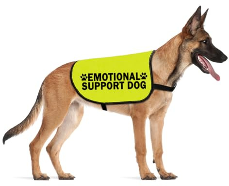 Hundeweste mit emotionaler Unterstützung, ESA-Service, Hunde, Spazierengehen, Slogan, Warnweste (Emotional Medium)