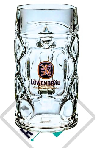 Roxley Lowenbrau Litro Stein Lager Birra Litro Bicchiere Lowenbrau Viene fornito anche con marchio Beer Mat