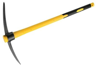 La zappa Piccone in acciaio forgiato con manico in resina e impugnatura antiscivolo 1,5 kg