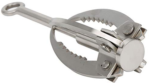SUNGOOYUE Gancho de Agarre para Escalada, Herramienta Plegable de Acero Inoxidable para Supervivencia Al Aire, Mosquetón de 3 Garras, Herramienta para Actividades Al Aire