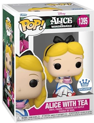 Funko Pop! Disney 75691 Alice au Pays des Merveilles - Figurine - Alice avec thé et Chaise Champignon - Tout âge