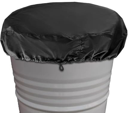 Coperchio del barilotto - Coperture impermeabili per barili d'acqua | Facile installazione Oxford | Coperchio del tamburo di gallone d'acqua | Contenitore per fusti da 55 galloni