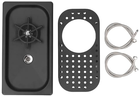 Enjuagadora Automática de Vasos de Acero Inoxidable para Bar, Tazas de café, Jarras de Cerveza, Enjuagadora Multiusos de Alta Presión, Lavado Más Fácil