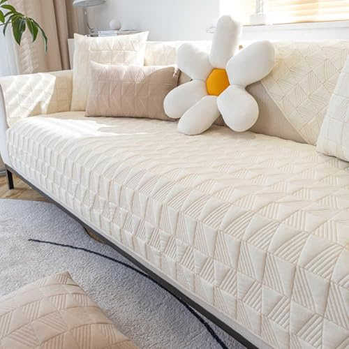 HLTQL Sofabezug 1 2 3 4 Sitzer Sofaschoner rutschfest Couchbezug L Form Waschbarer Dekor Perim Sofa Decken Sofaschutz Katze Hund Decke Doppelseitiger Gesteppter,#22-70x150cm
