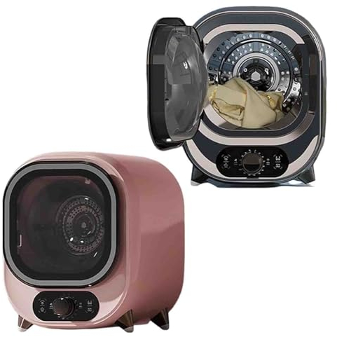 Secadora de Condensador Portátil, Secadora de Ropa Pequeña, Mini Secadora Centrifugadora Ventilada de 5 kg, Ideal para Montaje en Encimera o en la Pared,001