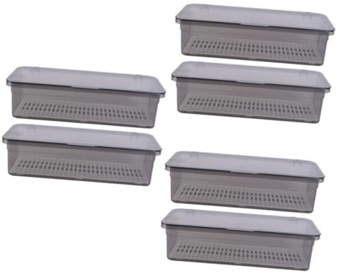 TOPBATHY 6 Pièces boîte de Rangement de Couverts séchoir à argenterie étendoir à ustensiles Boîte de Rangement pour Couverts Récipient pour ustensiles de Cuisine Porte-Couverts Réutilisable