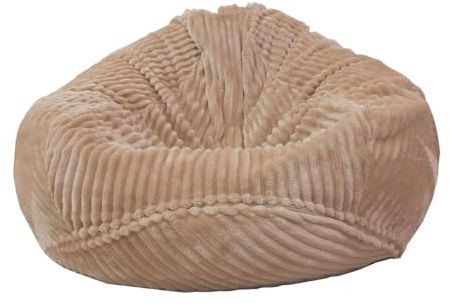 Bestenrose Keine Füllung Sitzsack Bezug Ohne Füllung Kuscheltier sitzsack | Sitzsackbezug ohne Füllstoff, waschbar, Stofftier-Aufbewahrung, Premium-Kordsamt, Sitzsackstuhl für Kinder und Erwachsene