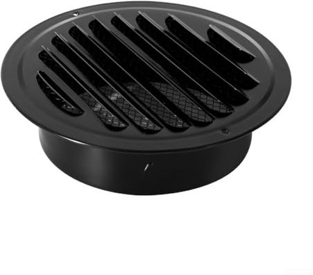 HpLive Grille d'aération ronde de 70 à 200 mm, en acier inoxydable, outil de ventilation pour canaux muraux extérieurs (70 mm)