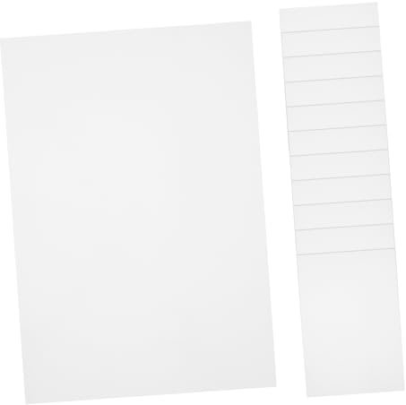 Tofficu 20blätter Selbstklebendes Etikettenpapier Wasserfestes Transparentes Pet Für Drucker Vielseitige Aufkleber Für Diy-projekte Geeignet Für Tintenstrahl Und Laserdrucker