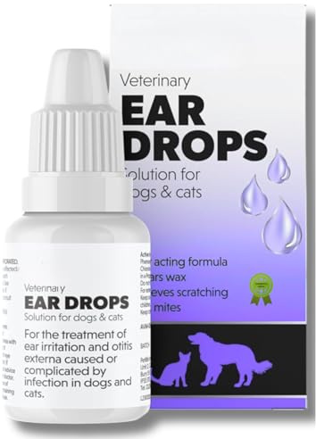 Dog Ear Cleaner | Dog Ear Drops | Ear Drops for Dogs | Ear Mite Treatment for Dogs | Cat & Dog Ear Infection Treatment | Ear Cleaner for Dogs UK | Dog and Cat Itchy Ear Treatment 14ml Sold by UMDA