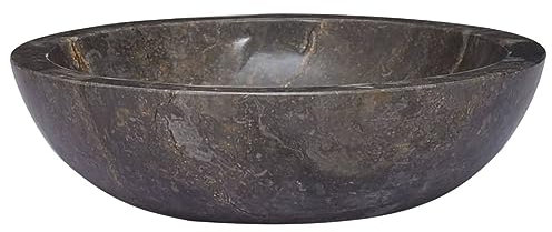 Homgoday Spüle Marmor Grau 40x12cm Aufsatzwaschbecken Waschtisch Waschtisch Waschtisch Waschbecken für kleine Garderobe 2991