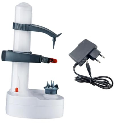 Fonowx Pelapatate Elettrico Pelapatate Rotante Pelapatate in Acciaio Inox da Cucina per cetrioli