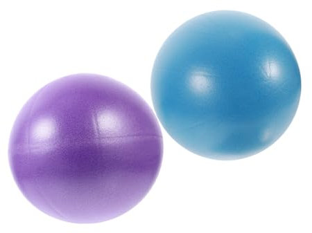 Milisten 2stücke Kleinster Fitnessball Für Zuhause Anti-Burst Mini Gymnastikball Mit Pumpe Für Yoga Core-Training Und Blau