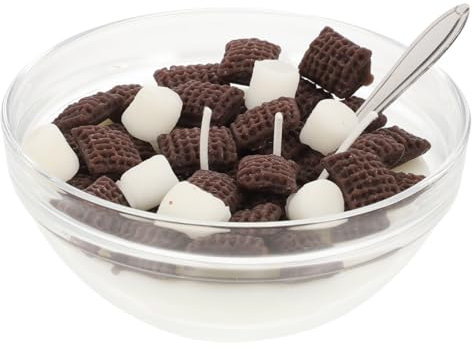 UTHCLO Cereal Bowl Shaped Scented Candle Oatmeal Natural Soy Wax Decorative Mini Candle for Home Decor and Aromatherapy