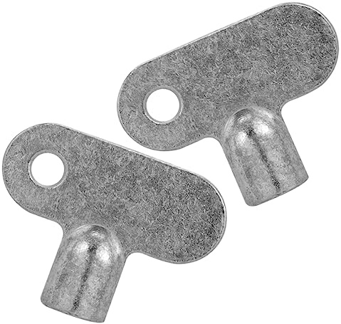 ETHZZLE 2pcs Radiator Valves Key and Plumbing Bleed Key Multi-Functional Faucet Valve Radiator Wrench Utility Tool for Supply and Exhaust