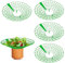 LUMOOM 4 supporti per fragole, supporto per fragole con protezione per lumache, fragole per piante di fragole, torre per piante a spirale di erbe, supporto per pomodori e fragole, protezione per
