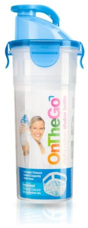 SAFNAJ Protein Shaker Bottle with Mixing Ball – Leak-Proof Gym Sports Drink Blender Cup for Protein Shakes, Smoothies & Supplements – BPA-Free, Multi-Purpose Fitness Shaker 600ml 1PC