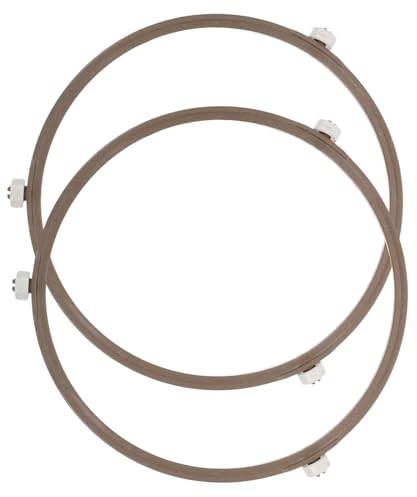 UKCOCO Anillos Giratorios para Microondas y Bandejas Giratorias de Plástico Medianas, Soporte Ruedas para Platos Giratorios, Accesorio para Horno Microondas en Cocina Doméstica, Set de 2