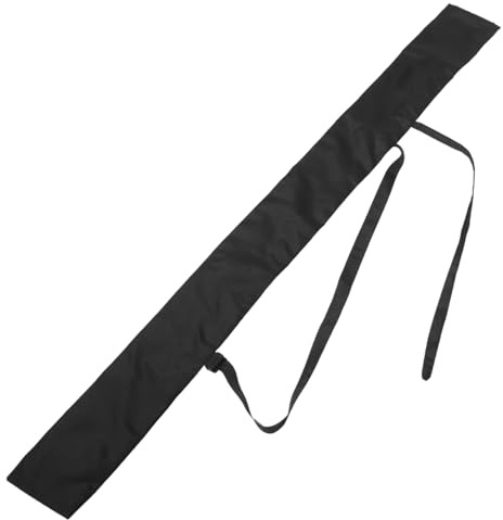 Gatuida Japanese Sword Storage Bag Strap Waterproof Carrying Case for Samurai Bamboo Swords 136cm Black Protective Cover for Martial Arts and Cosplay Assorted Style