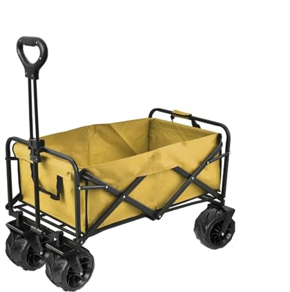 Carrito de camping plegable portátil – Carrito ligero al aire libre para autocaravanas, puestos y viajes – ideal para un fácil transporte de equipo y suministros