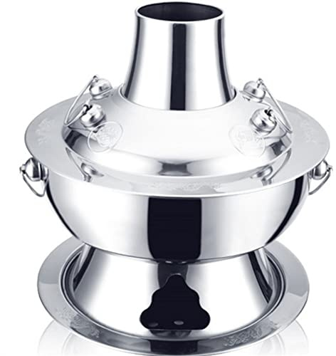 Pentola portatile Hotpot, pentola tradizionale in rame per cucinare all'aperto, ideale per cene e fonduta