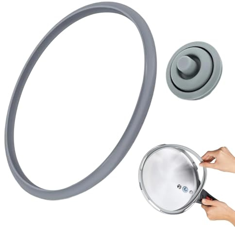 Dichtungsring für Schnellkochtopf 22 cm – Gummidichtung mit Kochsignalsiegel – Ersatzteil für 3 L / 4,5 L / 6,5 L / 8,5 L Schnellkochtöpfe – hitzebeständig & BPA‑frei