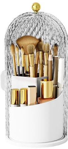 Organisateur de pinceaux de maquillage - Support étanche pour pinceaux de maquillage - Organisateur de grande capacité, blanc, Reportez-vous à la description, Unisexe