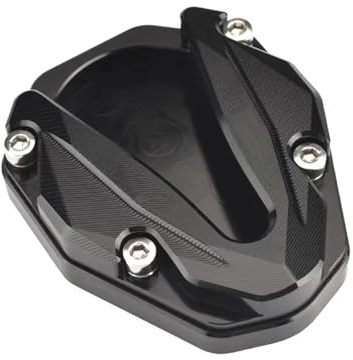 Plataforma Caballete Lateral Para Zontes 368g 501g Pedal De Motocicleta Versión Asiento Alto Soporte Lateral CNC Almohadilla Agrandada Todas Las Estaciones(Black)