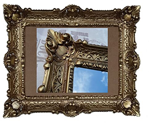 Lnxp ANTIK BAROCK BILDERRAHMEN GOLD 56x46cm RECHTECKIG REPRO Bilder für 30x40cm oder 40x30 cm BAROCKRAHMEN BILDER 50R