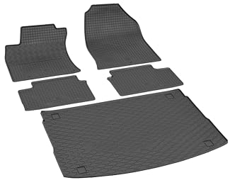 Kofferraumwanne und Gummifußmatten RIGUM geeignet für Hyundai i30 Schrägheck ab 2017 Perfekt angepasst + Magic Eraser