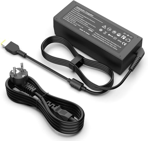 shefor 65W 20V Laptop Ladekabel Ladegerät Kompatibel mit Lenovo ThinkPad